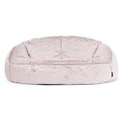 Bubble Sofa Bean Bag - Fluffy Faux Fur Rabbit Dusty Pink image