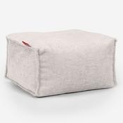 Small Footstool - Chenille Cream