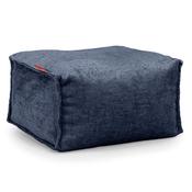 Small Footstool - Chenille Navy Blue