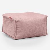 Small Footstool - Chenille Pink