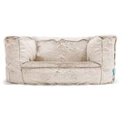 Albert Kids Sofa Bean Bag 2-6 yr - Fluffy Faux Fur Rabbit Golden Brown image
