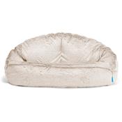 Bubble Kids Sofa Bean Bag 2-6 yr - Fluffy Faux Fur Rabbit Golden Brown