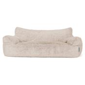 Josephine Children's Sofa Bean Bag 1-5 yr - Fluffy Faux Fur Rabbit Golden Brown