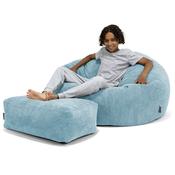 Children's Bean Bag Sofa 6-14 yr - Pom Pom Aegean Blue image