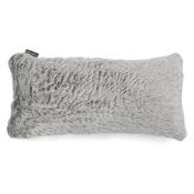 XL Rectangular Support Cushion Cover 40 x 70cm - Fluffy Faux Fur Rabbit Light Grey