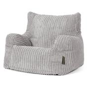 Josephine Bean Bag Armchair - Cord Silver Grey
