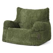 Josephine Bean Bag Armchair - Cord Forest Green