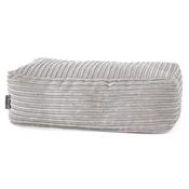 Large Footstool - Cord Silver Grey image