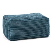 Small Footstool - Cord Teal Blue
