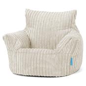 Kids Armchair Bean Bag for Toddlers 1-3 yr - Cord Cream image
