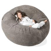 Mega Mammoth Bean Bag Sofa - Cord Graphite Grey