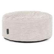 Large Round Pouffe - Cord Ivory image