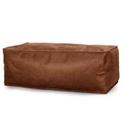 Large Footstool - Distressed Leather British Tan