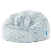 Classic Kids Bean Bag Chair 1-5 yr - Fluffy Faux Fur Rabbit Dusty Blue