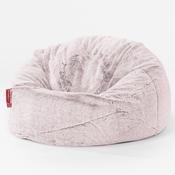 Classic Kids Bean Bag Chair 1-5 yr - Fluffy Faux Fur Rabbit Dusty Pink image