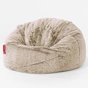 Classic Kids Bean Bag Chair 1-5 yr - Fluffy Faux Fur Rabbit Golden Brown image