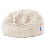 Classic Kids Bean Bag Chair 1-5 yr - Fluffy Faux Fur Rabbit White