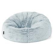 Classic Bean Bag Chair - Fluffy Faux Fur Rabbit Dusty Blue