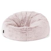 Classic Bean Bag Chair - Fluffy Faux Fur Rabbit Dusty Pink