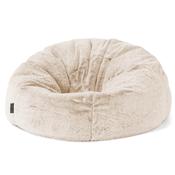 Classic Bean Bag Chair - Fluffy Faux Fur Rabbit White