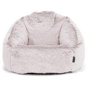 Bubble Bean Bag Chair - Fluffy Faux Fur Rabbit Dusty Pink image