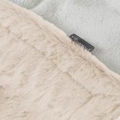 Sherpa Throw / Blanket - Fluffy Faux Fur Rabbit White image