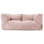The 2 Seater Albert Sofa Bean Bag - Cord Blush Pink