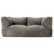 The 2 Seater Albert Sofa Bean Bag - Cord Graphite Grey