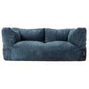 The 2 Seater Albert Sofa Bean Bag - Cord Navy Blue