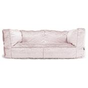 The 2 Seater Albert Sofa Bean Bag - Fluffy Faux Fur Rabbit Dusty Pink image