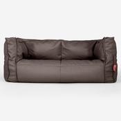 The 2 Seater Albert Sofa Bean Bag - Vegan Leather Chocolate