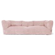The 3 Seater Albert Sofa Bean Bag - Cord Blush Pink image