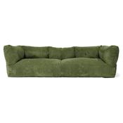 The 3 Seater Albert Sofa Bean Bag - Cord Forest Green image