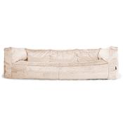 The 3 Seater Albert Sofa Bean Bag - Fluffy Faux Fur Rabbit White image