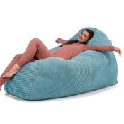 Huge Bean Bag Sofa - Cord Aegean Blue image