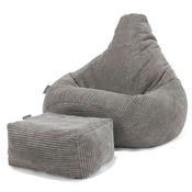Highback Bean Bag Chair - Pom Pom Charcoal Grey image