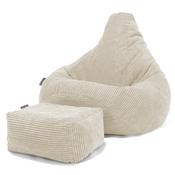 Highback Bean Bag Chair - Pom Pom Ivory image