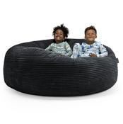 Huge Family Sized Kids Bean Bag 3-14 yr - Cord Black image
