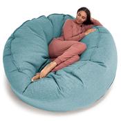 Mega Mammoth Bean Bag Sofa - Interalli Wool Aqua image