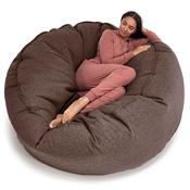 Mega Mammoth Bean Bag Sofa - Interalli Wool Brown image