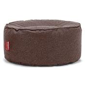 Large Round Pouffe - Interalli Wool Brown image