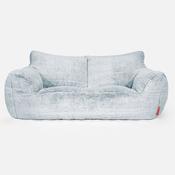 Josephine Sofa Bean Bag - Fluffy Faux Fur Rabbit Dusty Blue image