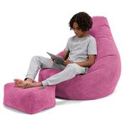 Children's Gaming Bean Bag Chair 6-14 yr - Pom Pom Pink image