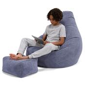 Children's Gaming Bean Bag Chair 6-14 yr - Pom Pom Purple image