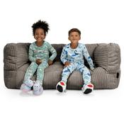 Kids Giant Albert Sofa 2 Seater 3-14 yr - Cord Graphite Grey