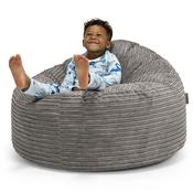 Kids Giant Snuggle Bean Bag 3-8 yr - Cord Graphite Grey image