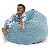 Kids Giant Snuggle Bean Bag 3-8 yr - Pom Pom Aegean Blue image