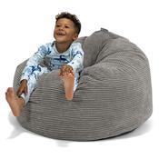 Kids Giant Snuggle Bean Bag 3-8 yr - Pom Pom Charcoal Grey image