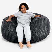 Ultra Comfy Kids Super Sized Bean Bag 6-14 yr - Cord Black image