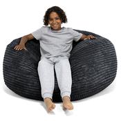 Ultra Comfy Kids Super Sized Bean Bag 6-14 yr - Cord Black image